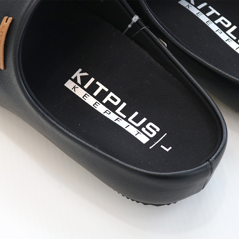 KITPLUS(キットプラス) オープンサンダル レディース Mサイズ23-23.5cm BK