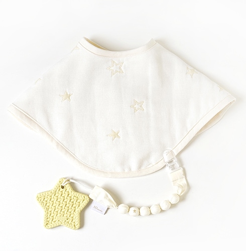 10mois（ディモア） TEETHER（歯がため） スター ホルダー付 イエロー