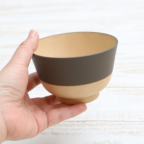 やさしい彩り 抗菌汁椀 あま色