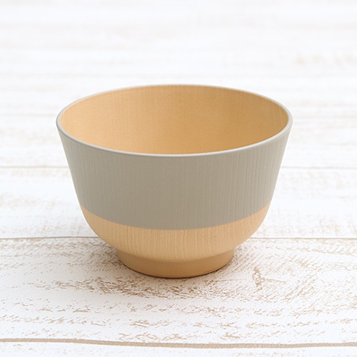 やさしい彩り 抗菌汁椀 あま色