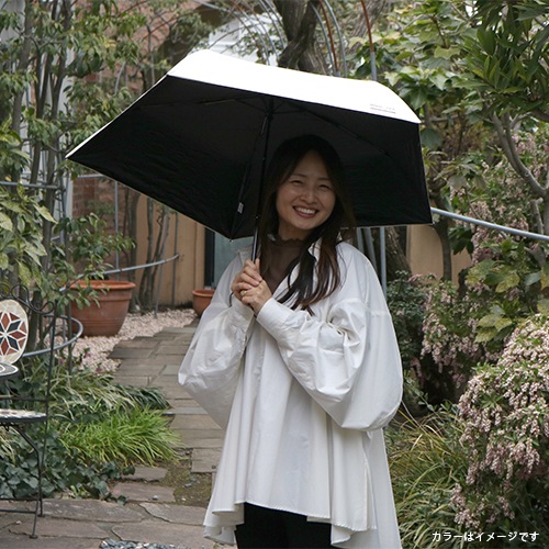 晴雨兼用(折傘)IZA(イーザ)軽量スリム BK
