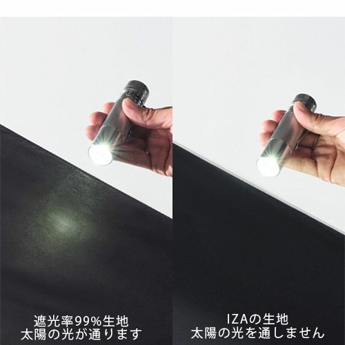 晴雨兼用(折傘)IZA(イーザ)軽量スリム BK