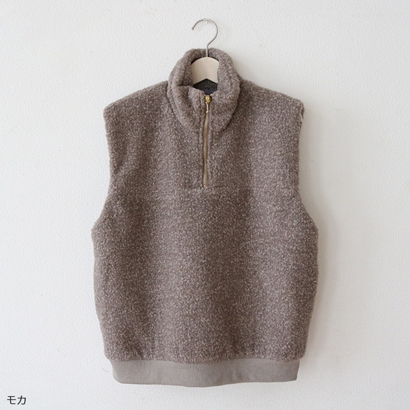 MIXボアハーフZIPベスト【返品不可】