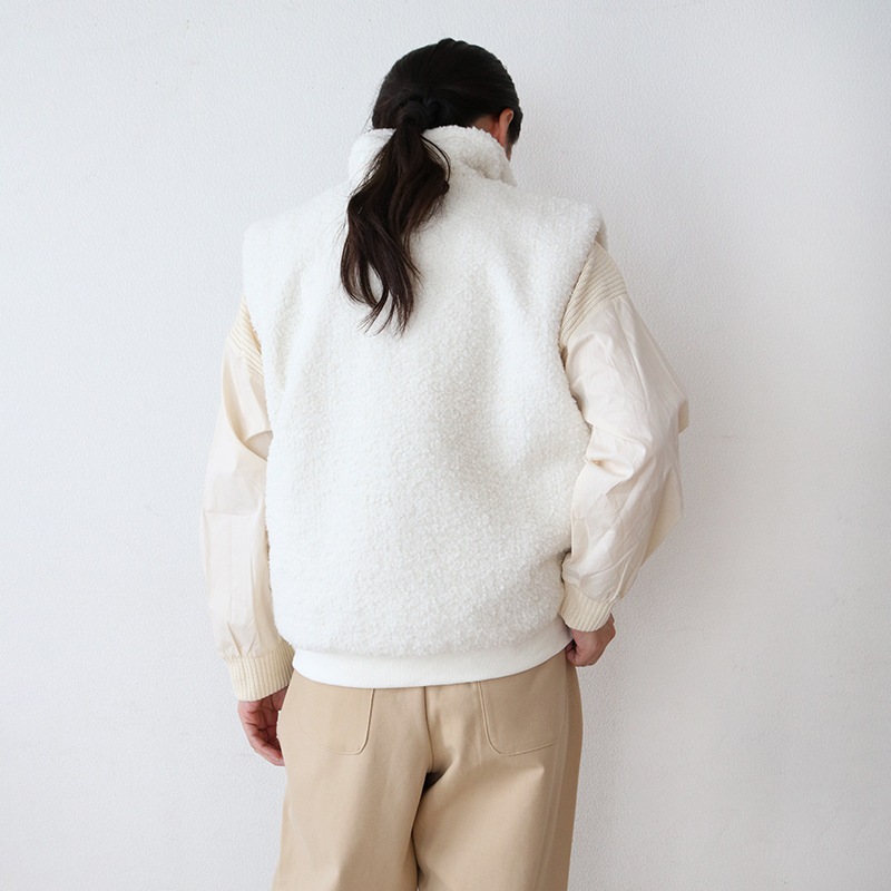 MIXボアハーフZIPベスト【返品不可】