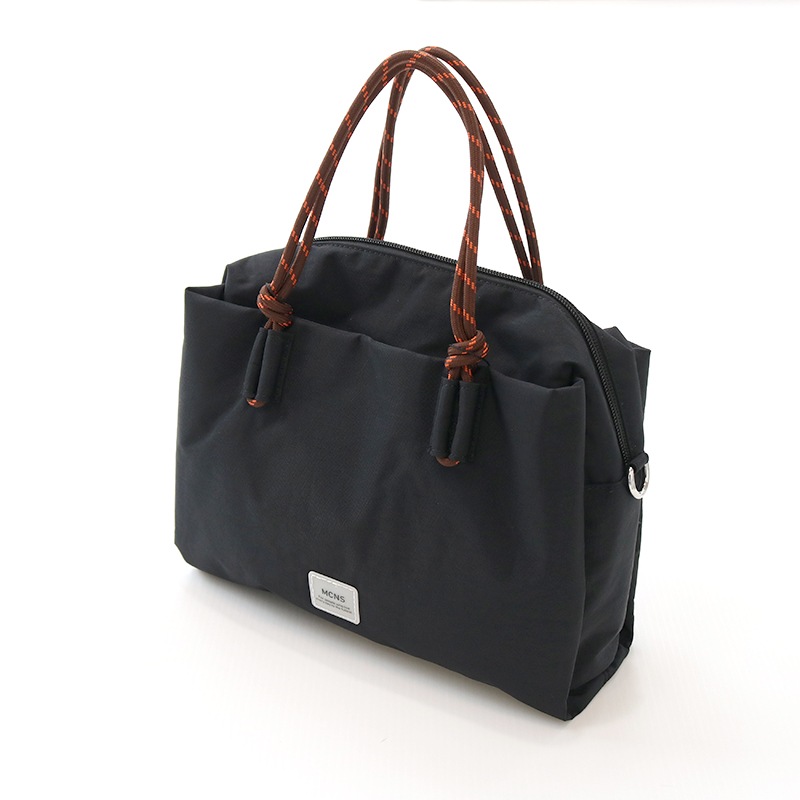 ナイロン2wayロープトート BK