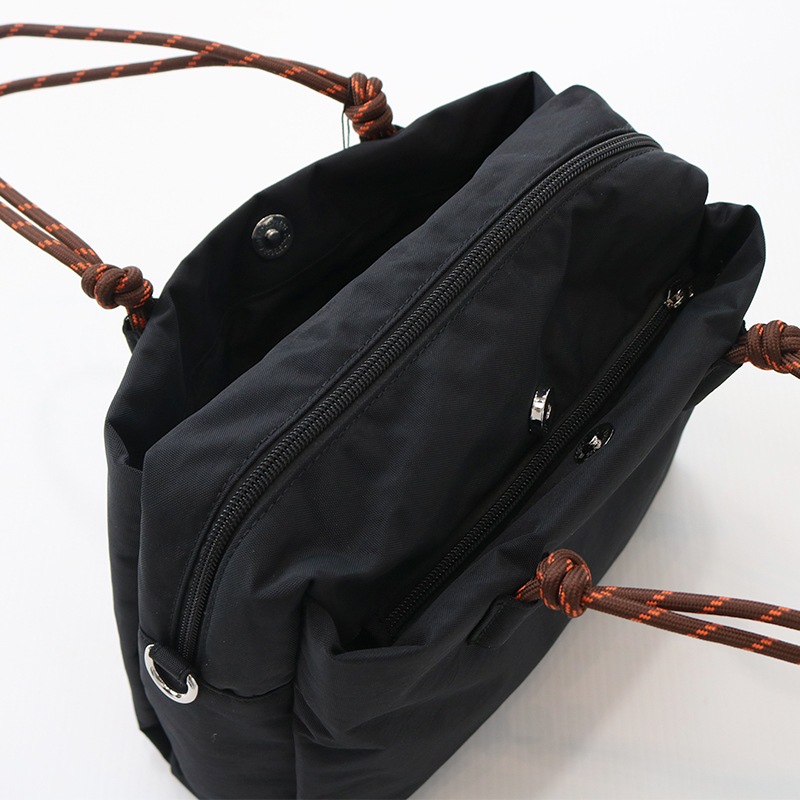 ナイロン2wayロープトート BK