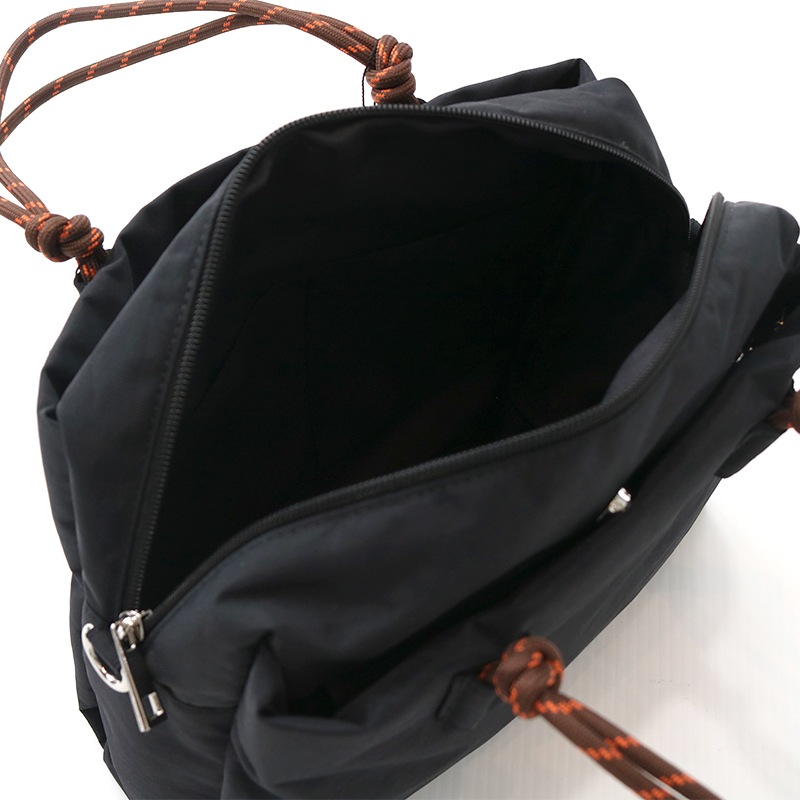 ナイロン2wayロープトート BK