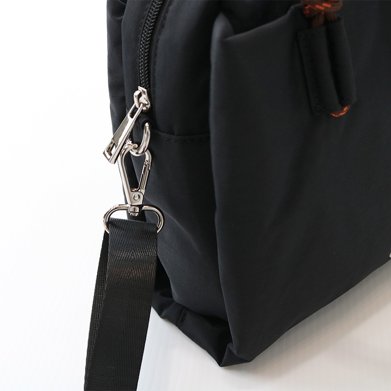 ナイロン2wayロープトート BK