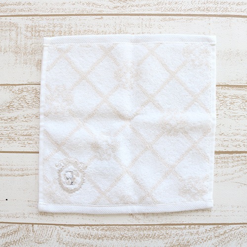 フラワーイニシャル タオルハンカチＥ