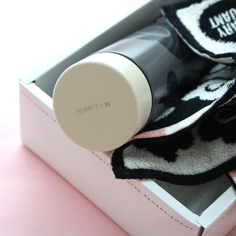 【名入れ可】MARY QUANT（マリークヮント）ステンレスボトル＆ハンカチギフト
