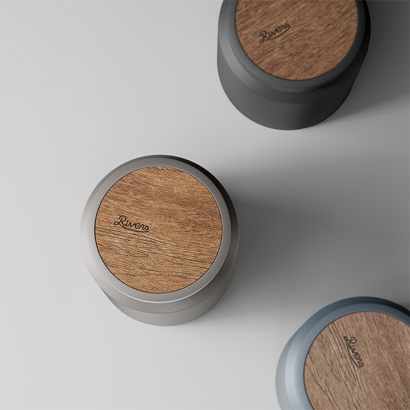 RIVERS(リバーズ)ドリンクボトル モク 500 アッシュブルー