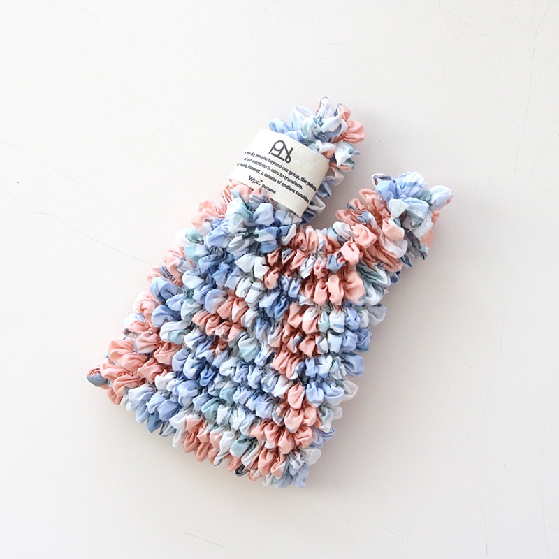 しぼりバッグ フラワーウォールオレンジ