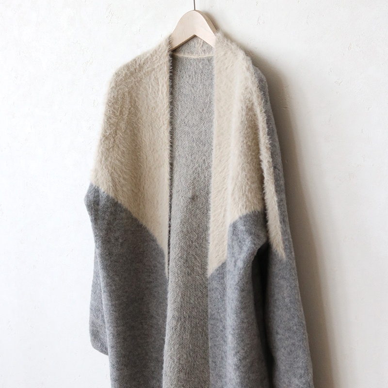 シャギーバイカラーコーディガン | ハンプティーダンプティー公式通販