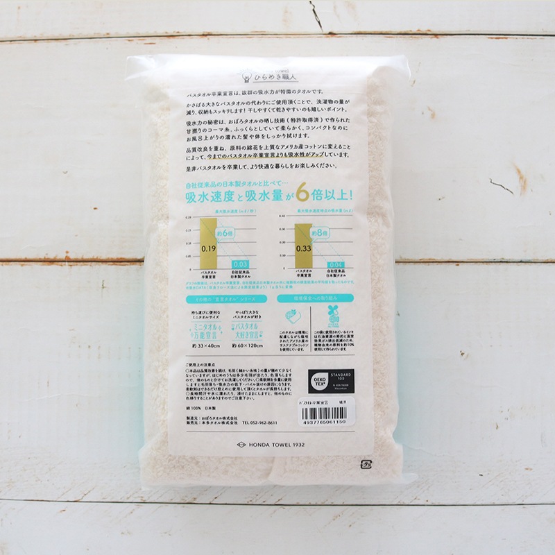 バスタオル卒業宣言　ミルキーホワイト