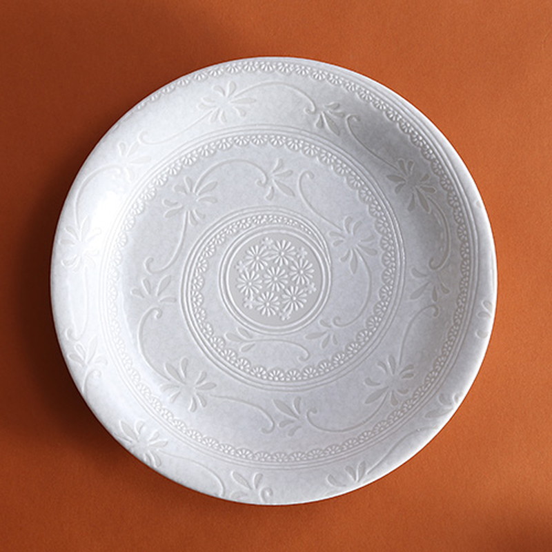 お皿 白雪花三島9寸深皿 | ハンプティーダンプティー公式通販| 雑貨