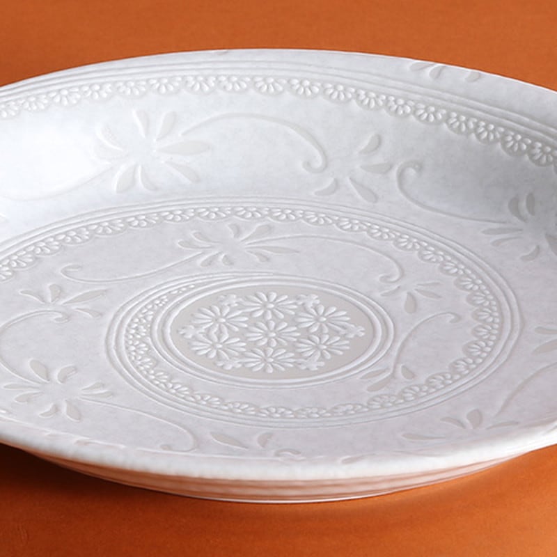 白雪花三島9寸深皿 | ハンプティーダンプティー公式通販| 雑貨