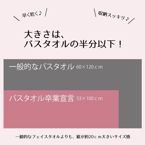 バスタオル卒業宣言　ミルクティーベージュ