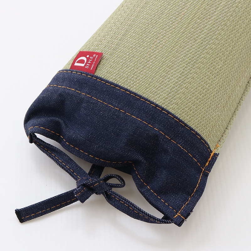 い草角枕 デニム