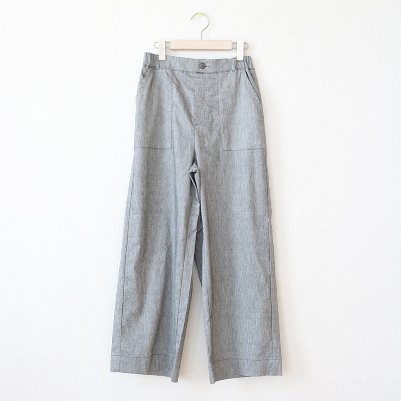 トリックジップ涼しい麻のロングワイド CGY