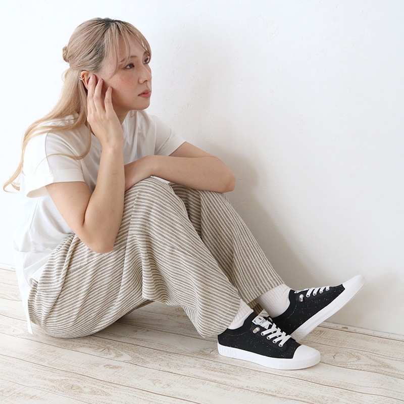 GENUINスニーカー BKラメ|BouJeloud(ブージュルード)