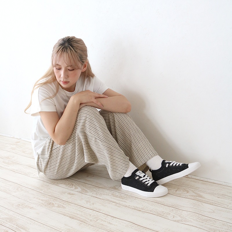 GENUINスニーカー BKラメ|BouJeloud(ブージュルード)