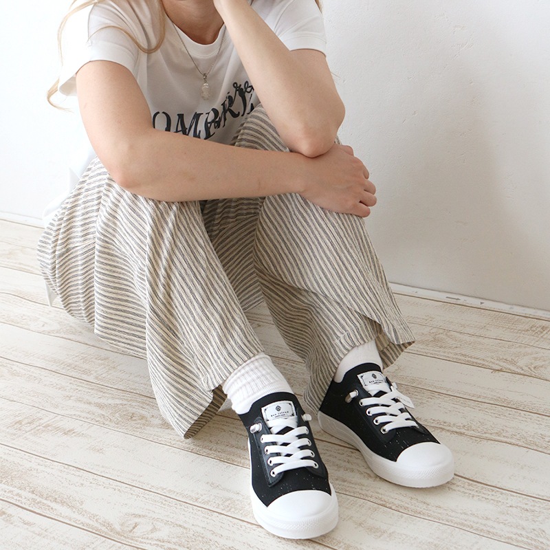 GENUINスニーカー BKラメ|BouJeloud(ブージュルード)