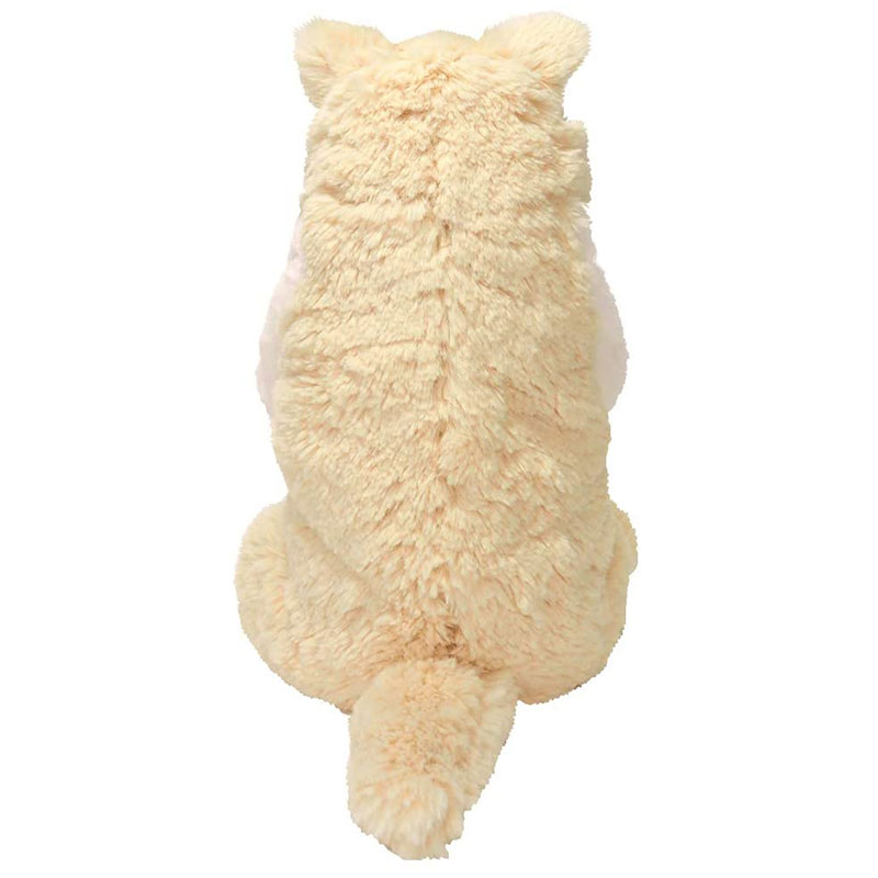 ひざねこ すやすや ぬいぐるみ クリーム