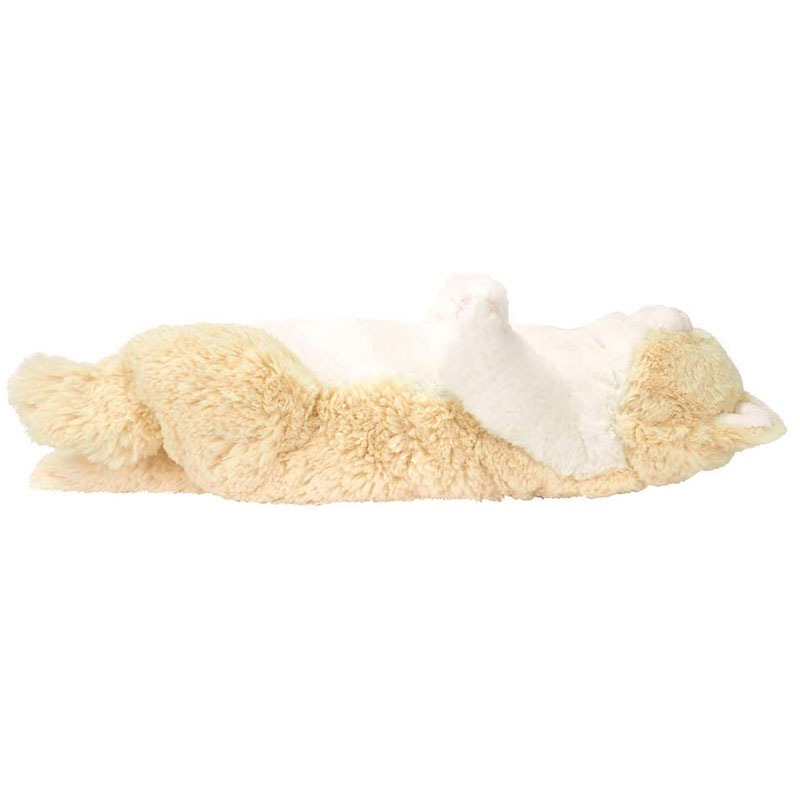 ひざねこ すやすや ぬいぐるみ クリーム