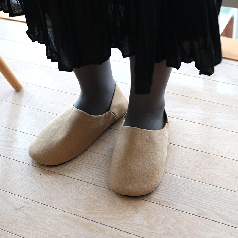 臭くない　バブーシュ　Lサイズ かほく バブーシュスリッパ 25-27cm（Lサイズ）ベージュ