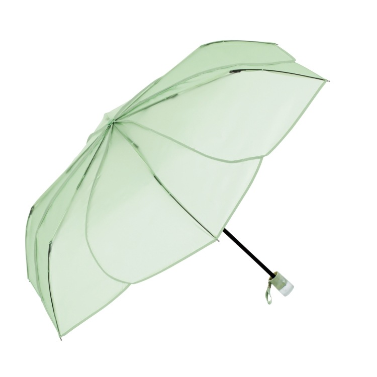 雨傘（折りたたみ傘） クリアアンブレラ パウダリーフローラミニ