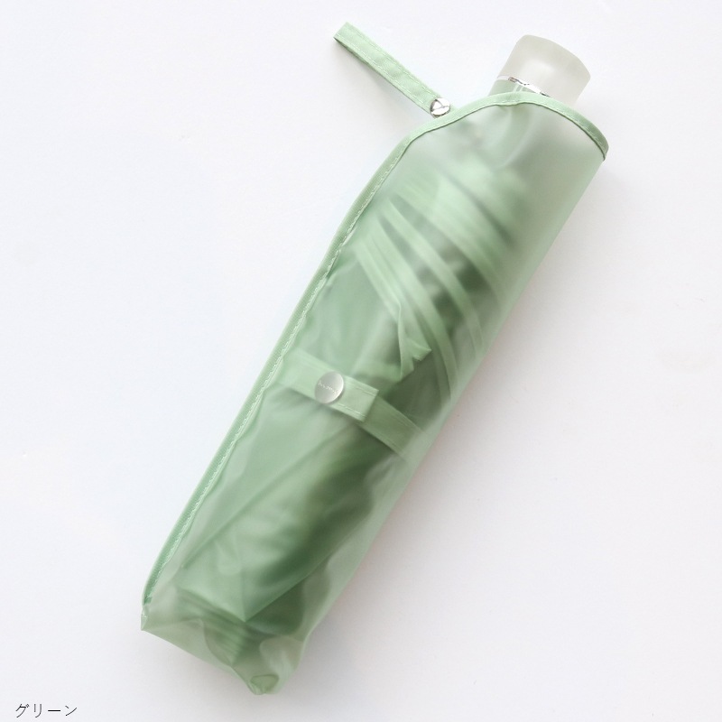 雨傘（折りたたみ傘） クリアアンブレラ パウダリーフローラミニ