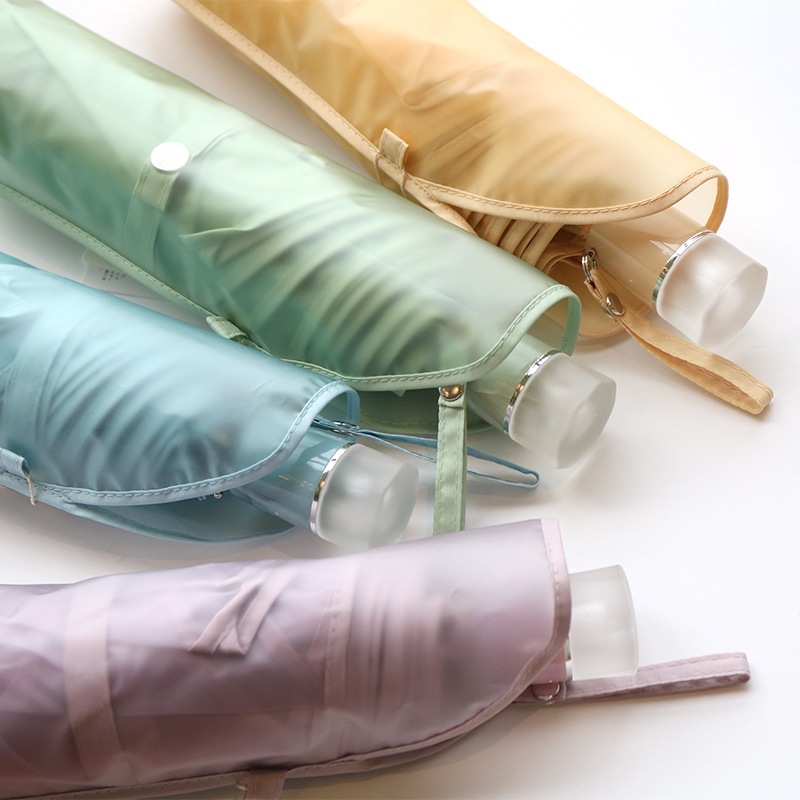 雨傘（折りたたみ傘） クリアアンブレラ パウダリーフローラミニ