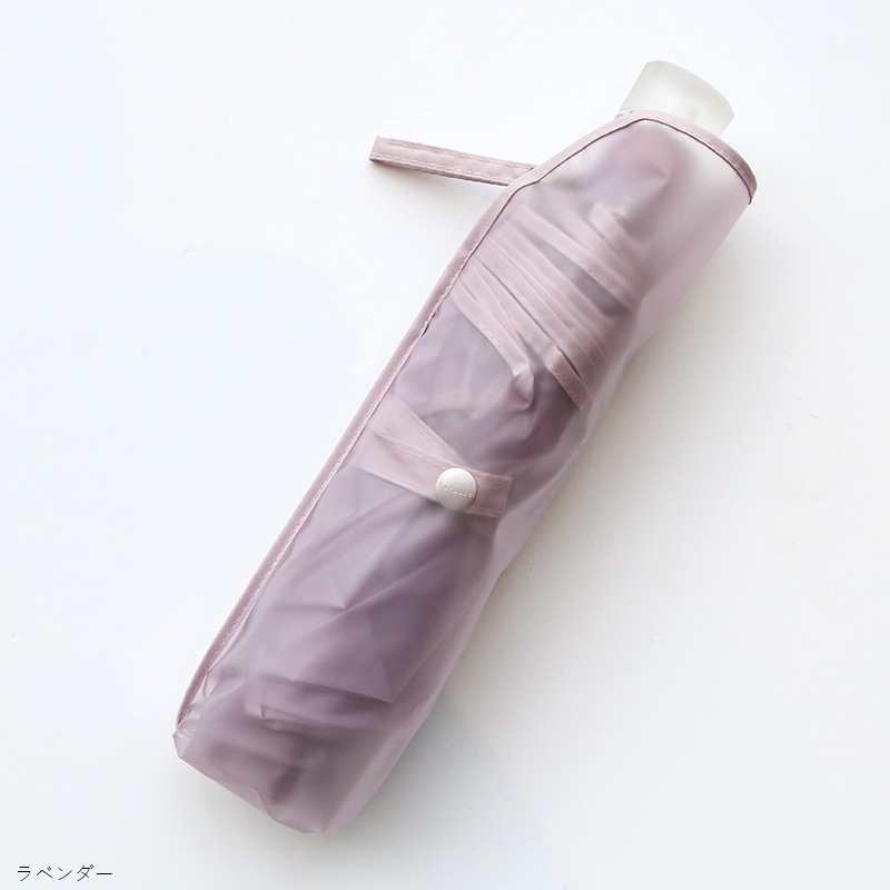 雨傘（折りたたみ傘） クリアアンブレラ パウダリーフローラミニ