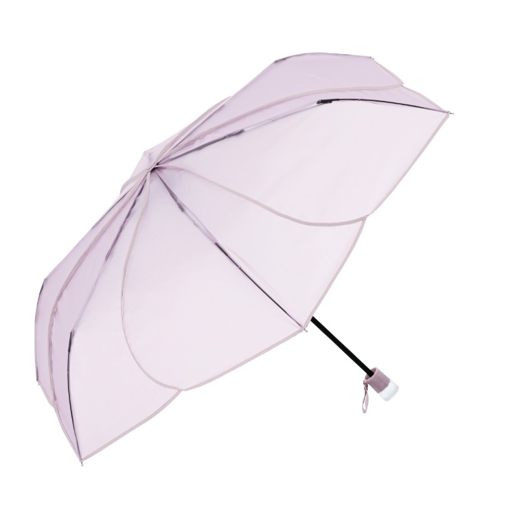 雨傘（折りたたみ傘） クリアアンブレラ パウダリーフローラミニ
