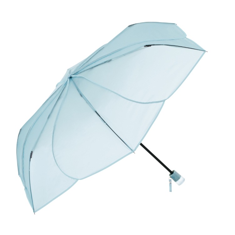 雨傘（折りたたみ傘） クリアアンブレラ パウダリーフローラミニ