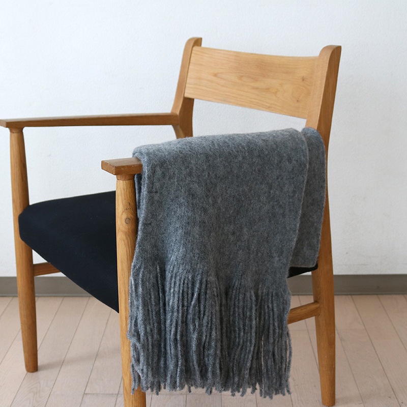 メランジモヘアマフラー CGY