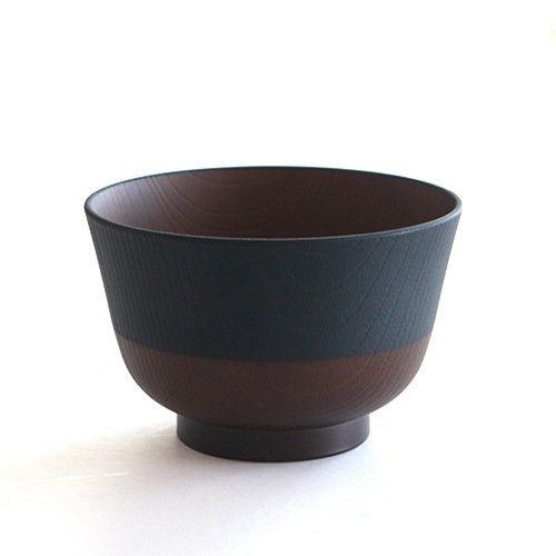 【3月上旬お届け】日本伝統色 塗分汁椀 漆黒