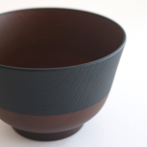 【3月上旬お届け】日本伝統色 塗分汁椀 漆黒