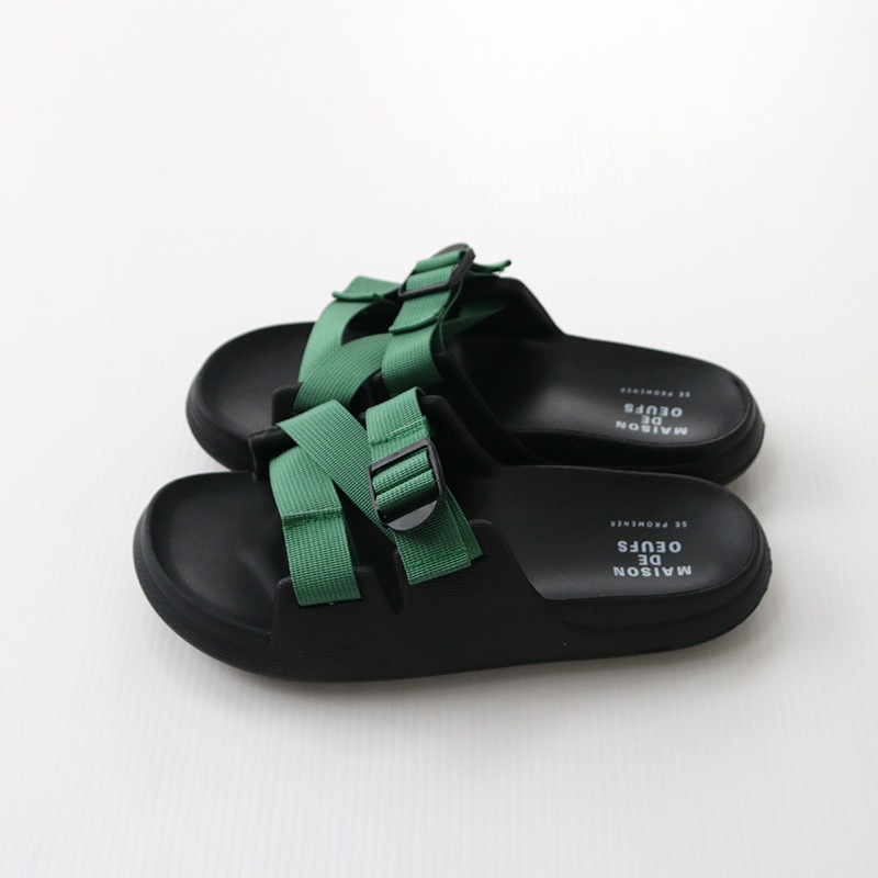 ベルトサンダル BK×GR M | すべての商品 | ハンプティーダンプティー  