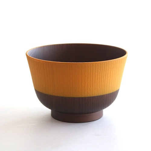 日本伝統色 塗分汁椀 山吹色