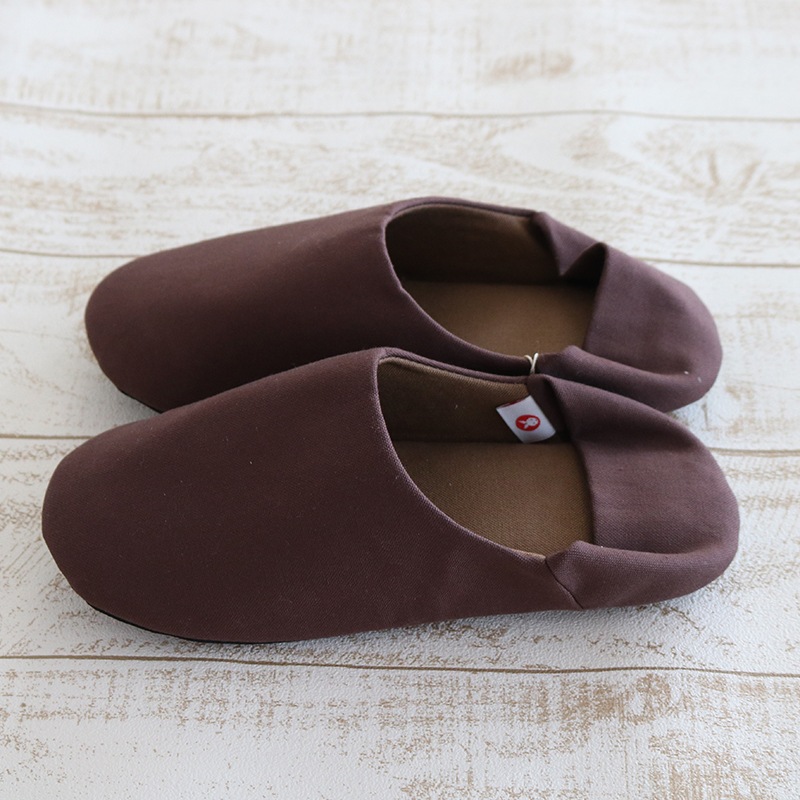 かほく バブーシュスリッパ 22-24cm（Mサイズ）ブラウン