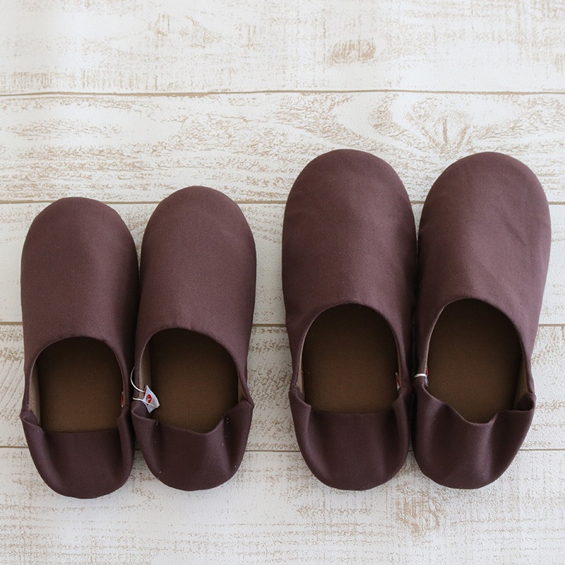 かほく バブーシュスリッパ 22-24cm（Mサイズ）ブラウン