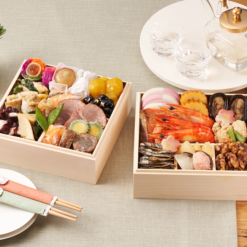 栄福(ハンプティーのおせち2026) 純和風 二段重 1～2人用【12月