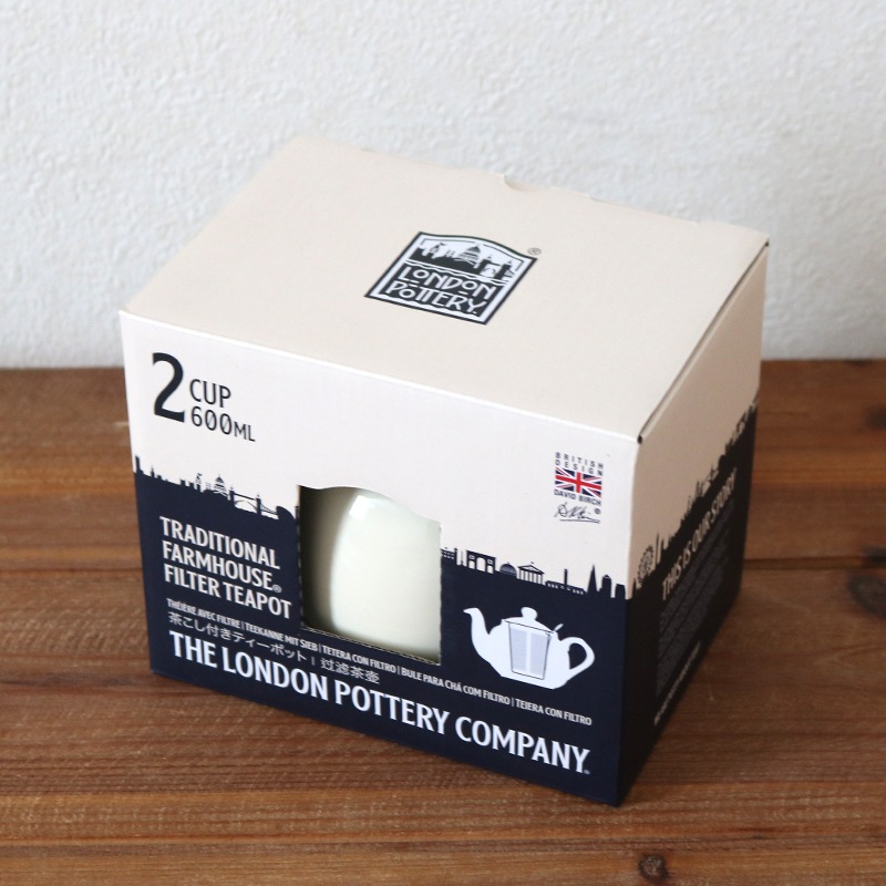ロンドンポタリー ファームハウス ティーポット 2cup トープ