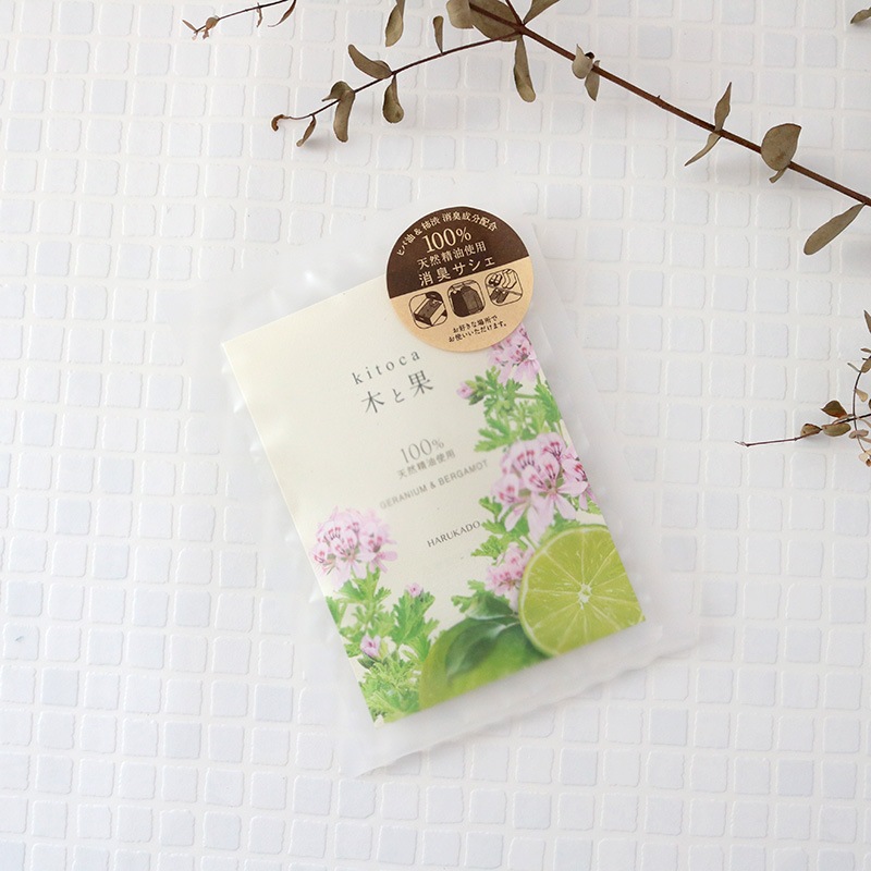 木と果 消臭サシェ ゼラニウム＆ベルガモット | ハンプティーダンプ