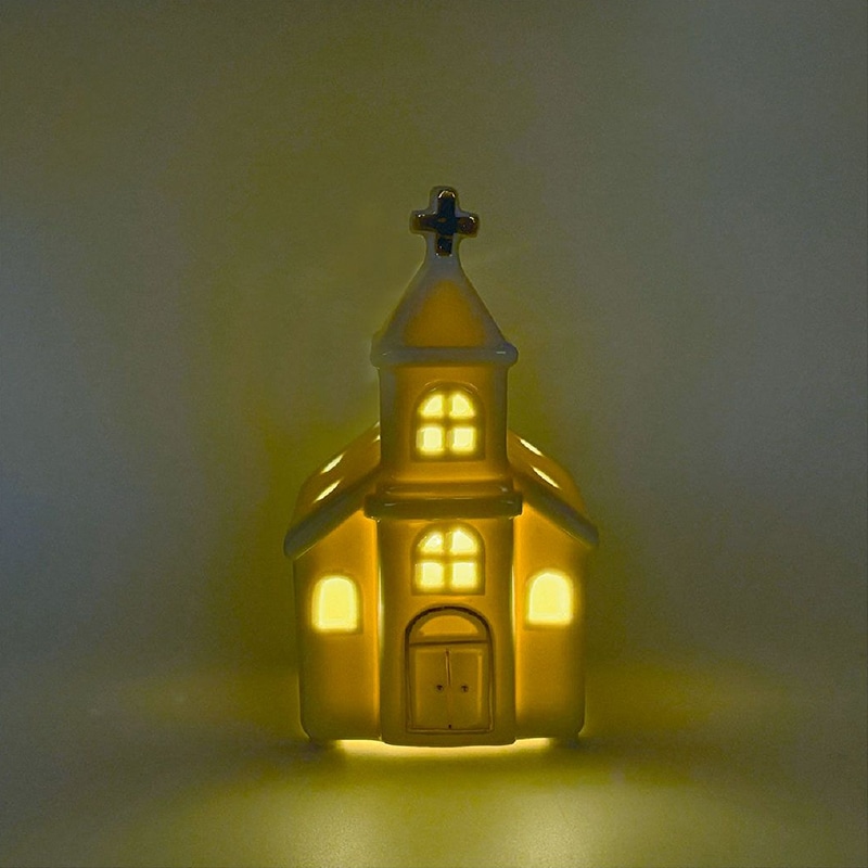 LEDセラミックハウス ライトチャーチ S | ハンプティーダンプティー
