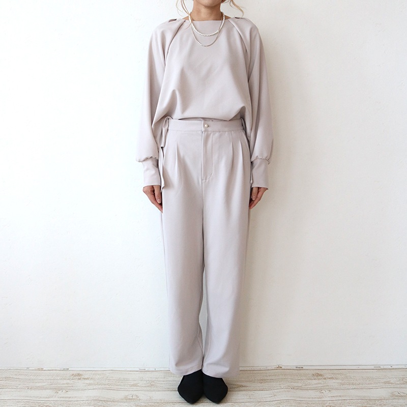 カットジョーゼットパンツ BE