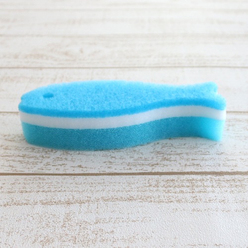 おさかなスポンジロング ブルー