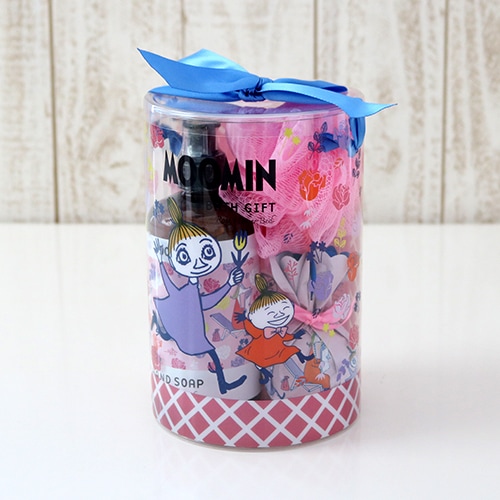 ムーミン バスセット/帽子/しらかばの森/ラッピング済み入浴剤 雑貨卸