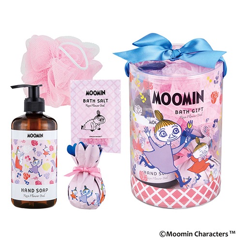 ムーミン バスセット/帽子/しらかばの森/ラッピング済み入浴剤 MOOMIN ムーミン バスセット 帽子 しらかばの森 : ビバース